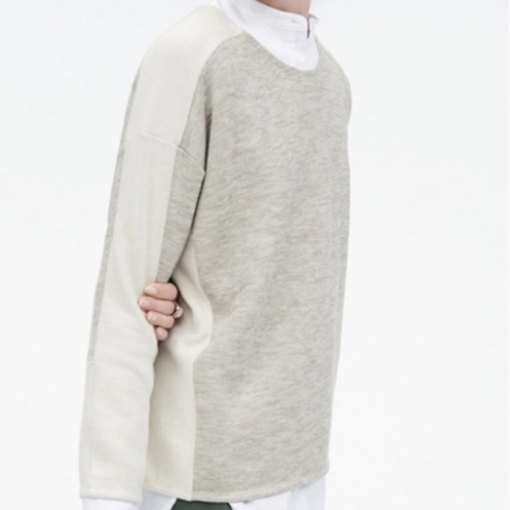 J. Crew Heathered Gray Knit Top SZ XS